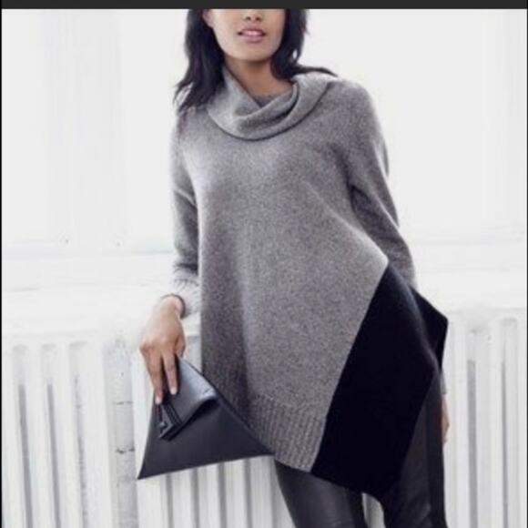 Eileen Fisher Asymmetrical Turtleneck Yak Wool NWOT - Picture 1 of 16